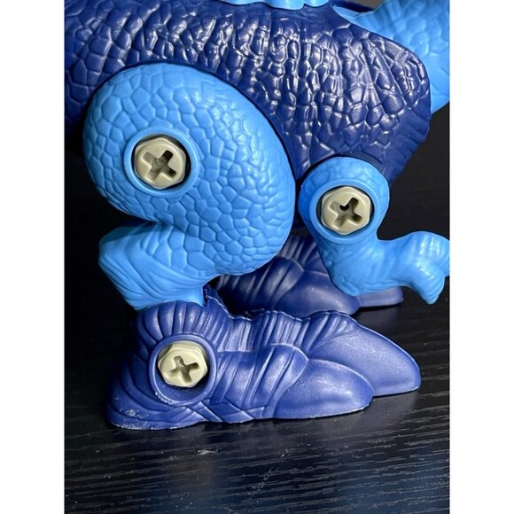 Set Of 3 Dinosaur Building Toys - Blue Orange & Green - Educational & Fun For Ki - Picture 12 of 15